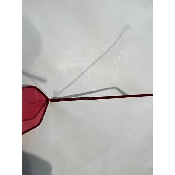 Poppy Lissiman RAZR Sunglasses in Red - Picture 6 of 6